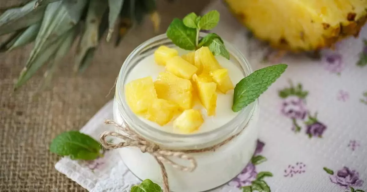 yoghurt en ananas voor huidverjonging